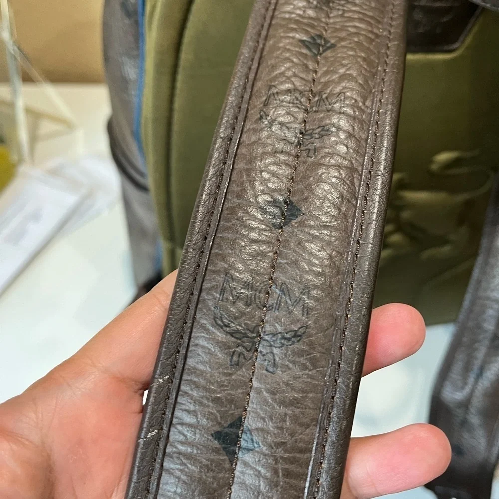 MCM LARGE BROWN VISETOS BACKPACK - Picture 7 of 16